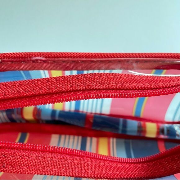 Lancome Makeup Bag Case Pouch Stripes Eiffel Tower - Picture 5 of 8